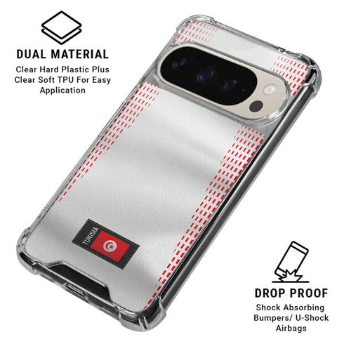 Tunisia Soccer Flag Pixel 9/9 Pro Clear Case